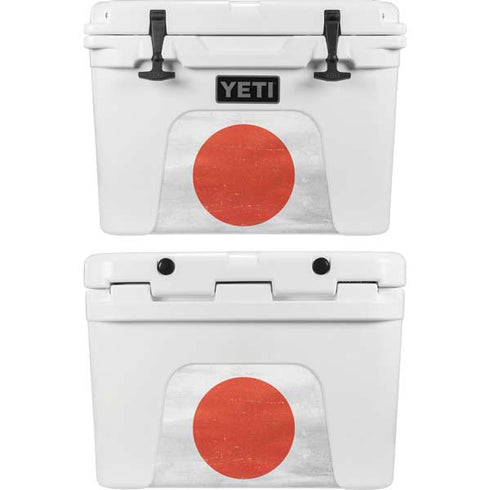 Japanese Flag Distressed YETI Tundra 35 Hard Cooler Skin