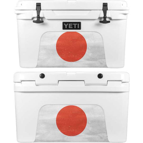 Japanese Flag Distressed YETI Tundra 45 Hard Cooler Skin