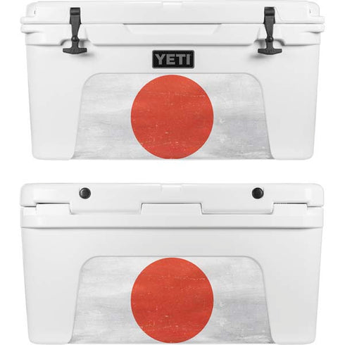 Japanese Flag Distressed YETI Tundra 65 Hard Cooler Skin