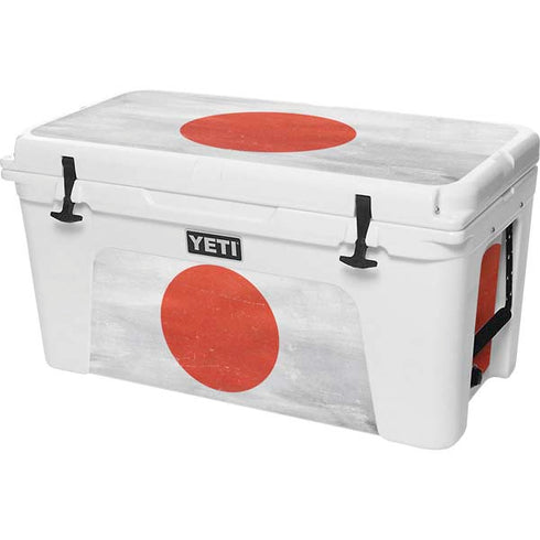 Japanese Flag Distressed YETI Tundra 75 Hard Cooler Skin