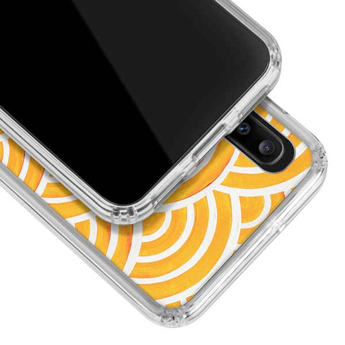 Cat Coq Japanese Wave Galaxy A20 Clear Case