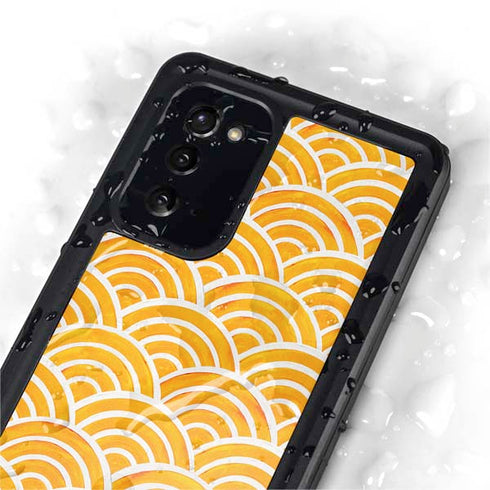 Cat Coq Japanese Wave Galaxy Note20 5G Waterproof Case