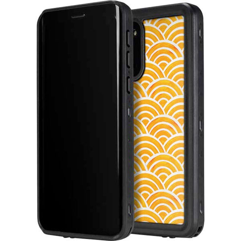 Cat Coq Japanese Wave Galaxy S20 Waterproof Case