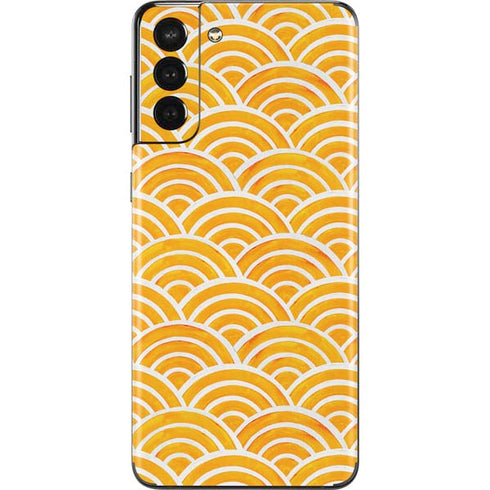 Cat Coq Japanese Wave Galaxy S21 Plus 5G Skin