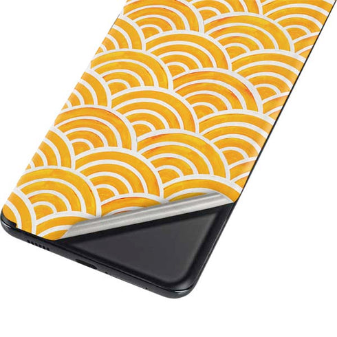 Cat Coq Japanese Wave Galaxy S21 Plus 5G Skin