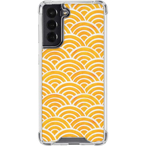 Cat Coq Japanese Wave Galaxy S22 Clear Case