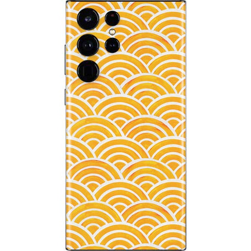 Cat Coq Japanese Wave Galaxy S22 Ultra Skin