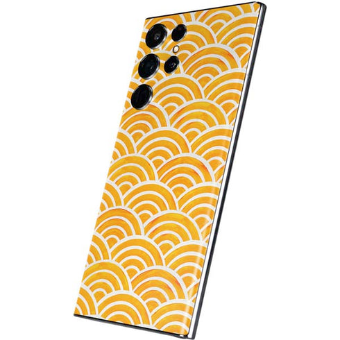 Cat Coq Japanese Wave Galaxy S22 Ultra Skin