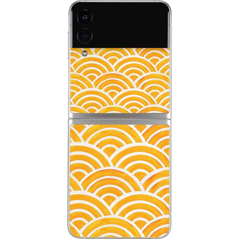 Cat Coq Japanese Wave Galaxy Z Flip3 5G Skin