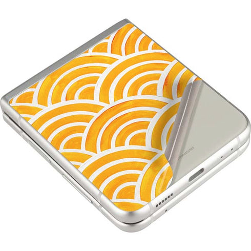 Cat Coq Japanese Wave Galaxy Z Flip3 5G Skin