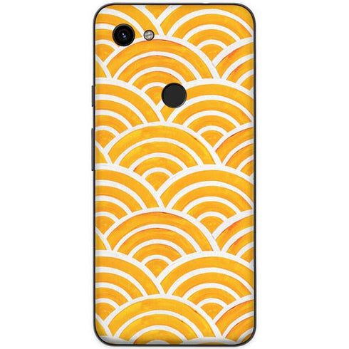 Cat Coq Japanese Wave Google Pixel 3a Skin