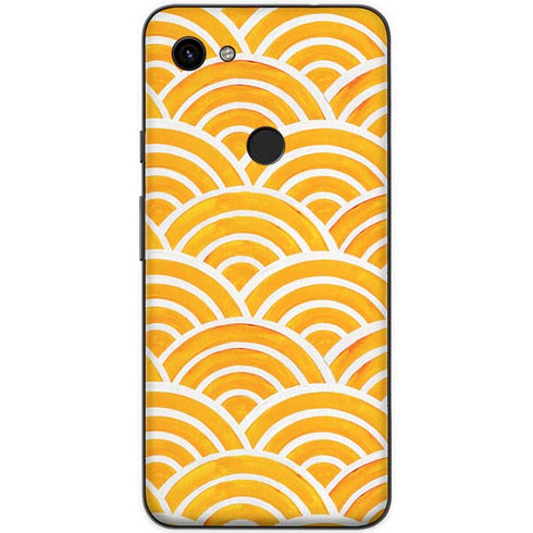 Cat Coq Japanese Wave Google Pixel 3a XL Skin