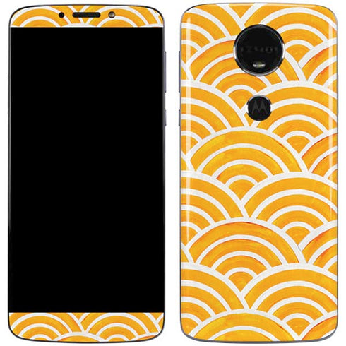 Cat Coq Japanese Wave Moto E5 Plus Skin