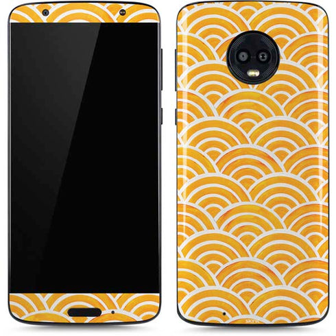 Cat Coq Japanese Wave Moto G6 Skin