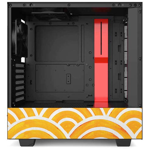 Cat Coq Japanese Wave NZXT H510 Compact ATX Mid-Tower Case Skin