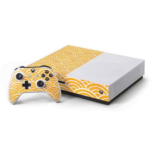 Cat Coq Japanese Wave Xbox One S Console and Controller Bundle Skin