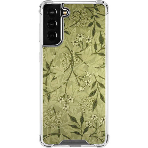 William Morris Jasmine Galaxy S21 FE Clear Case