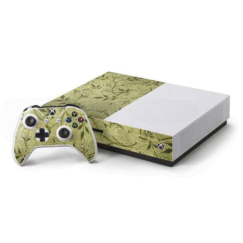 William Morris Jasmine Xbox One S Console and Controller Bundle Skin