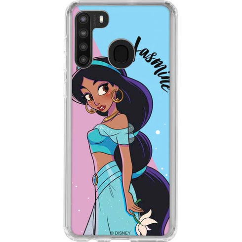 Disney Princess Jasmine Art Galaxy A21 Clear Case