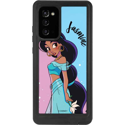 Disney Princess Jasmine Art Galaxy Note20 5G Waterproof Case