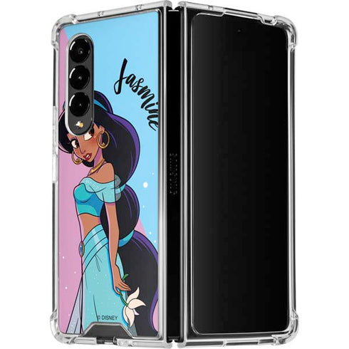 Disney Princess Jasmine Art Galaxy Z Fold4 5G Clear Case