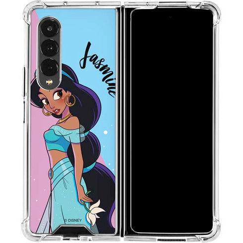 Disney Princess Jasmine Art Galaxy Z Fold4 5G Clear Case