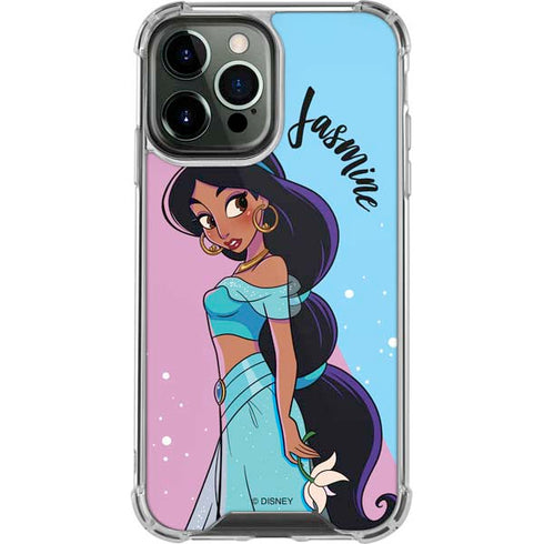 Disney Princess Jasmine Art iPhone 14 Pro Max Clear Case