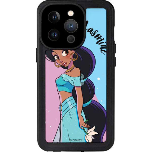 Disney Princess Jasmine Art iPhone 14 Pro Waterproof Case