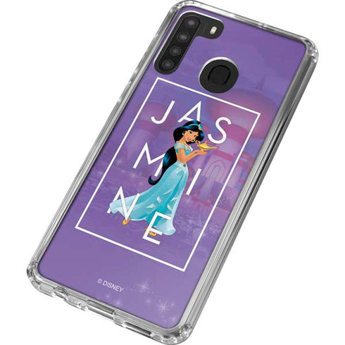 Disney Princess Jasmine Magic Lamp Galaxy A21 Clear Case
