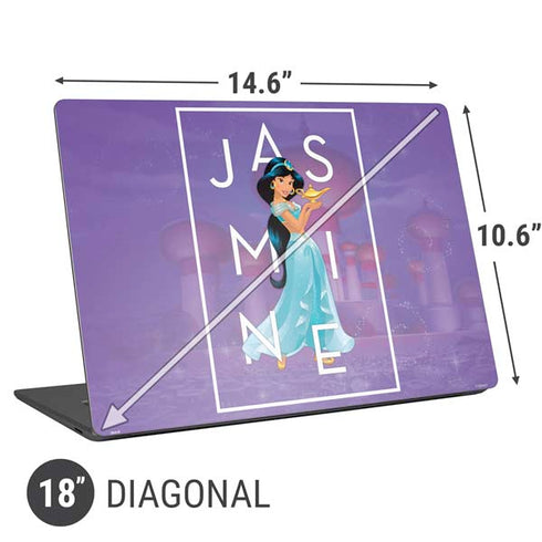 Disney Princess Jasmine Magic Lamp Universal Laptop 18in (14.6 x 10.6in) Skin
