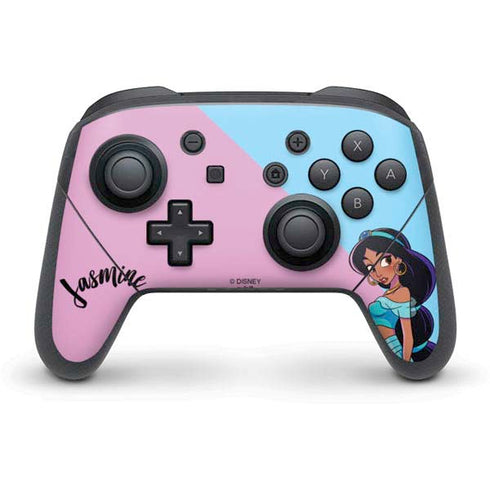 Disney Princess Jasmine Art Nintendo Switch Pro Controller Skin