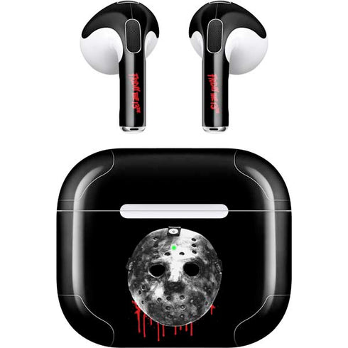 Warner Bros Friday the 13th Jason Voorhees Dripping Mask Apple AirPods (3rd Gen 2021) Skin