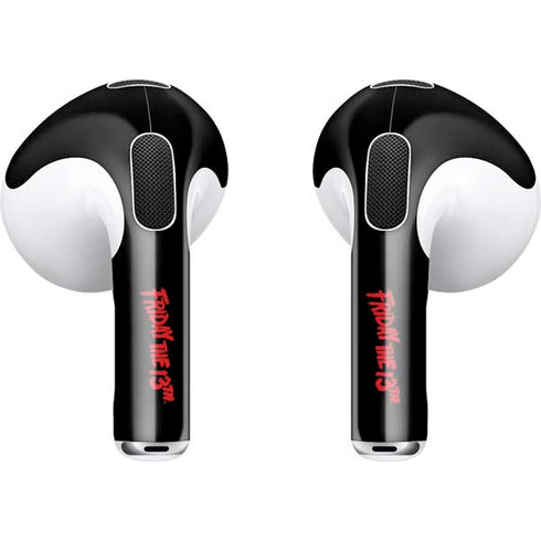 Warner Bros Friday the 13th Jason Voorhees Dripping Mask Apple AirPods (3rd Gen 2021) Skin