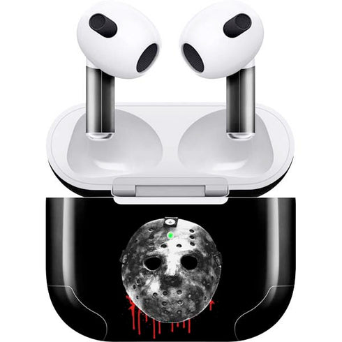 Warner Bros Friday the 13th Jason Voorhees Dripping Mask Apple AirPods (3rd Gen 2021) Skin