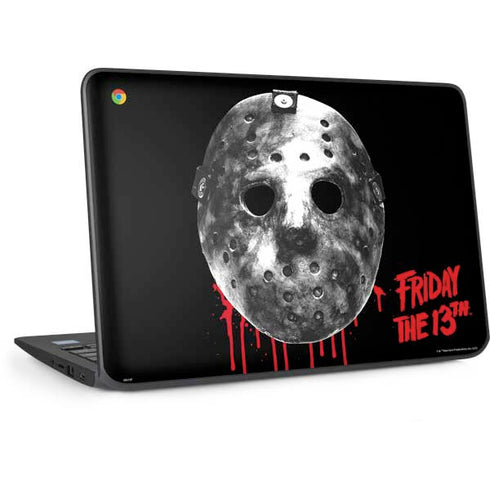 Warner Bros Friday the 13th Jason Voorhees Dripping Mask HP Chromebook Skin