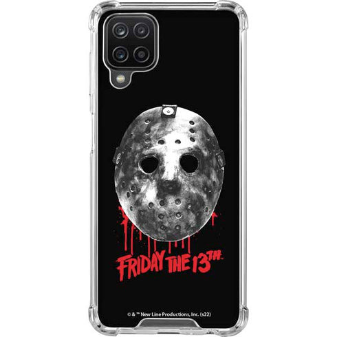 Warner Bros Friday the 13th Jason Voorhees Dripping Mask Galaxy A12 Clear Case