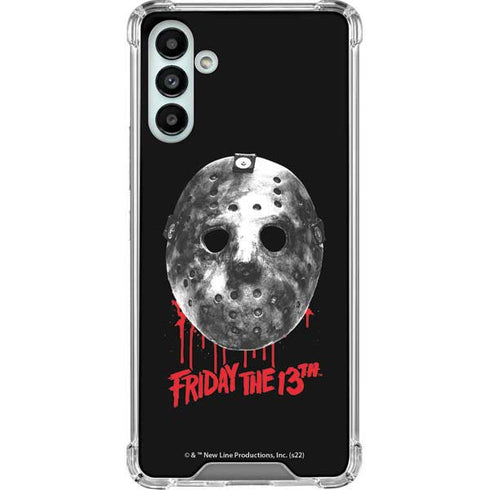 Warner Bros Friday the 13th Jason Voorhees Dripping Mask Galaxy A13 5G Clear Case