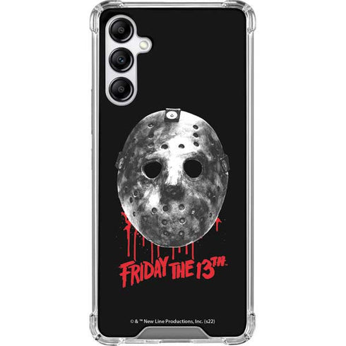Warner Bros Friday the 13th Jason Voorhees Dripping Mask Galaxy A14 5G Clear Case