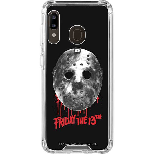 Warner Bros Friday the 13th Jason Voorhees Dripping Mask Galaxy A30 Clear Case