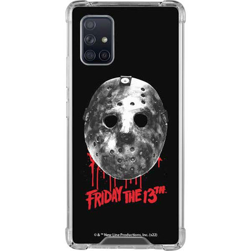 Warner Bros Friday the 13th Jason Voorhees Dripping Mask Galaxy A71 5G Clear Case