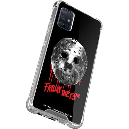 Warner Bros Friday the 13th Jason Voorhees Dripping Mask Galaxy A71 5G Clear Case