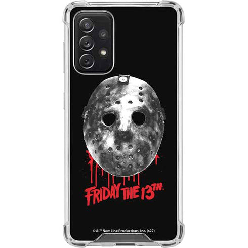 Warner Bros Friday the 13th Jason Voorhees Dripping Mask Galaxy A72 5G Clear Case