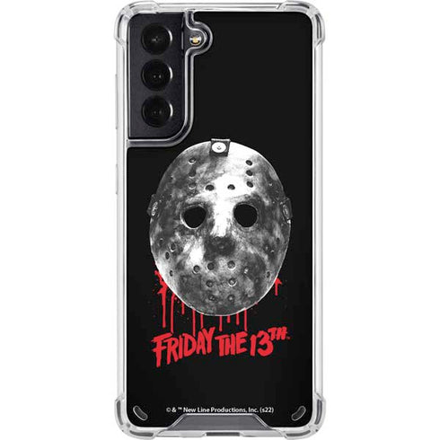 Warner Bros Friday the 13th Jason Voorhees Dripping Mask Galaxy S21 5G Clear Case