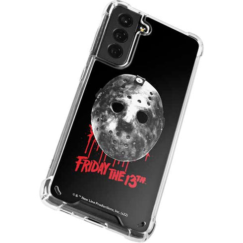 Warner Bros Friday the 13th Jason Voorhees Dripping Mask Galaxy S21 Plus 5G Clear Case