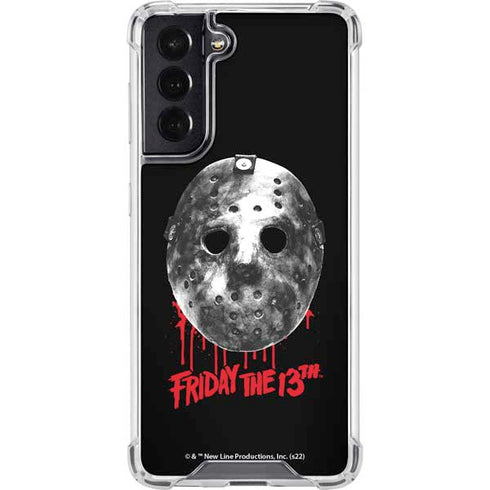 Warner Bros Friday the 13th Jason Voorhees Dripping Mask Galaxy S22 Clear Case