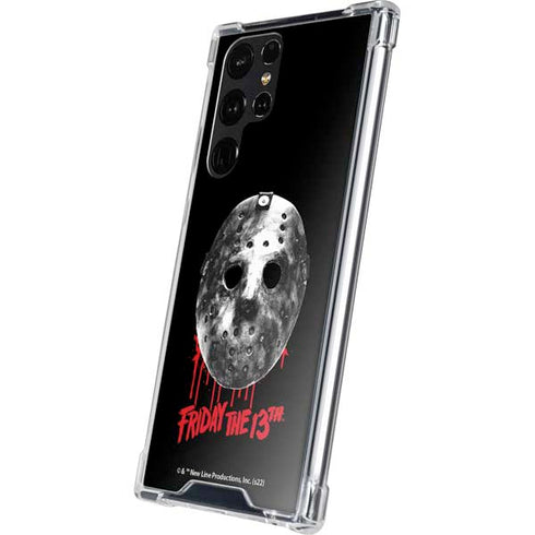 Warner Bros Friday the 13th Jason Voorhees Dripping Mask Galaxy S24 Ultra Clear Case