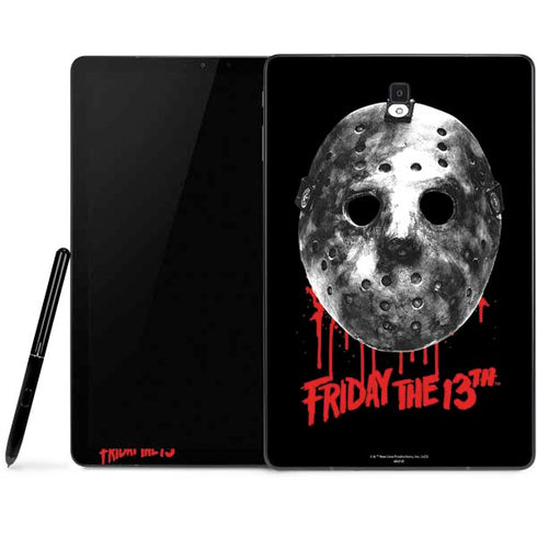 Warner Bros Friday the 13th Jason Voorhees Dripping Mask Samsung Galaxy Tab Skin