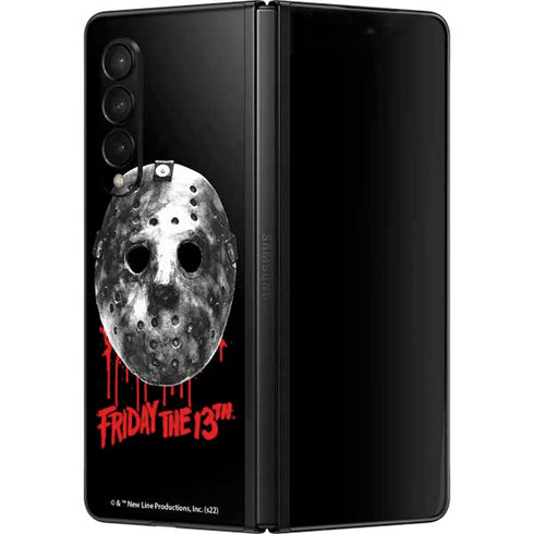 Warner Bros Friday the 13th Jason Voorhees Dripping Mask Galaxy Z Fold3 5G Skin