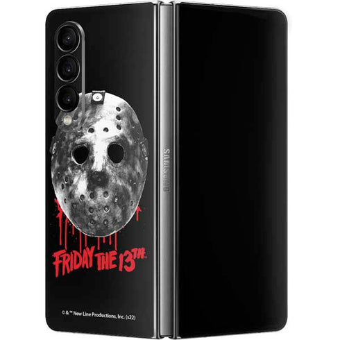 Warner Bros Friday the 13th Jason Voorhees Dripping Mask Galaxy Z Fold4 5G Skin