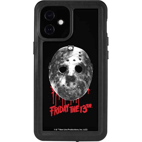 Warner Bros Friday the 13th Jason Voorhees Dripping Mask iPhone 12 Mini Waterproof Case